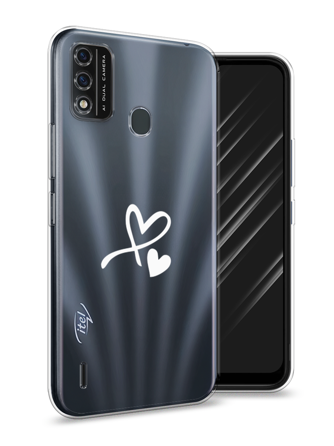 

Чехол Awog на Itel A48 "Сердечко минимализм", Разноцветный, 3200150-6
