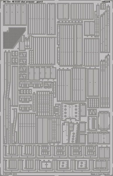 

Фототравление Eduard 36131 M-1127 slat armour 1/35, Однотонный