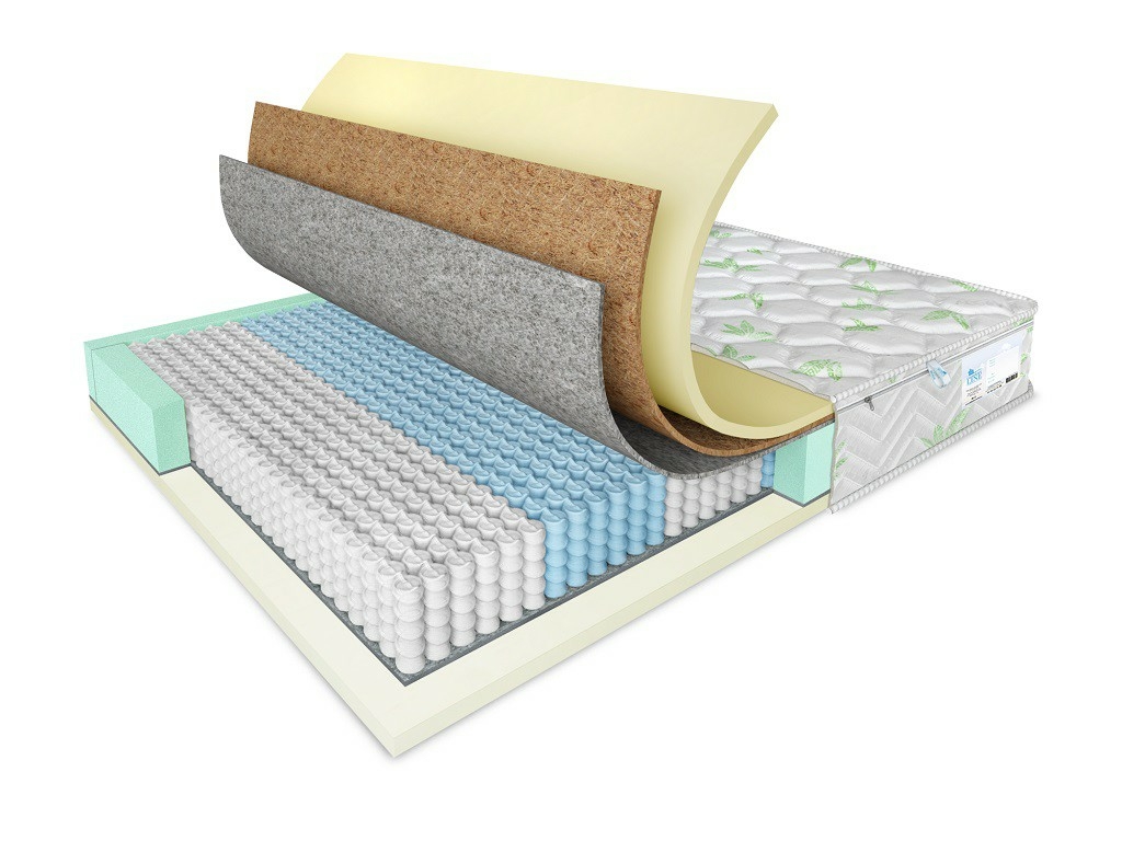 

Матрас Comfort Line Medium Memory-Life S1000 80х186, Бежевый;белый;серый;серебристый, Medium Memory-Life S1000