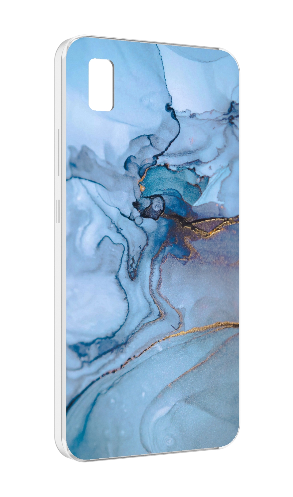

Чехол MyPads голубой мрамор для ZTE BLADE L210, Прозрачный, Tocco