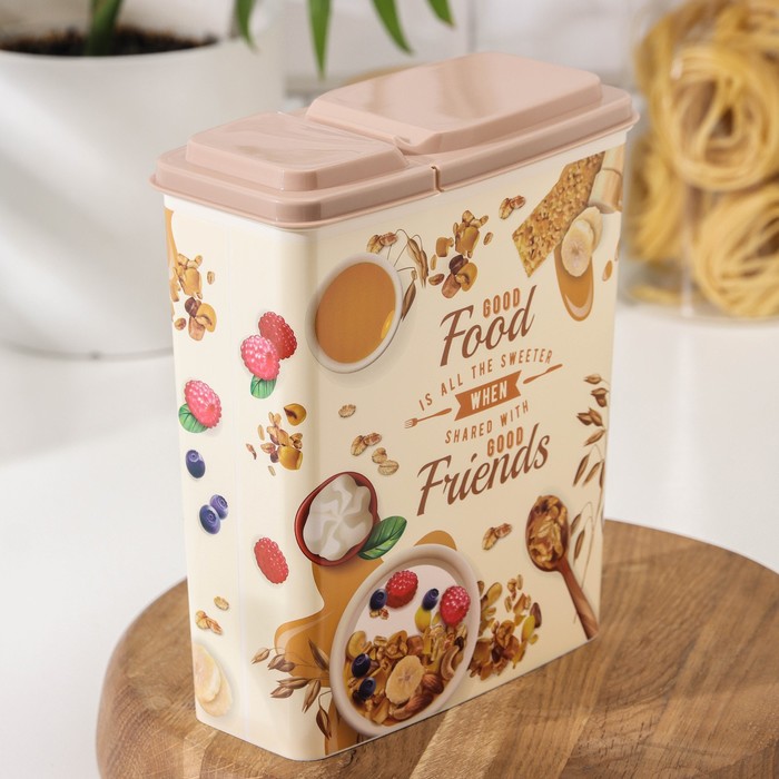 

емкость для сыпучих продуктов, 2,3 л, цвет МИКС
