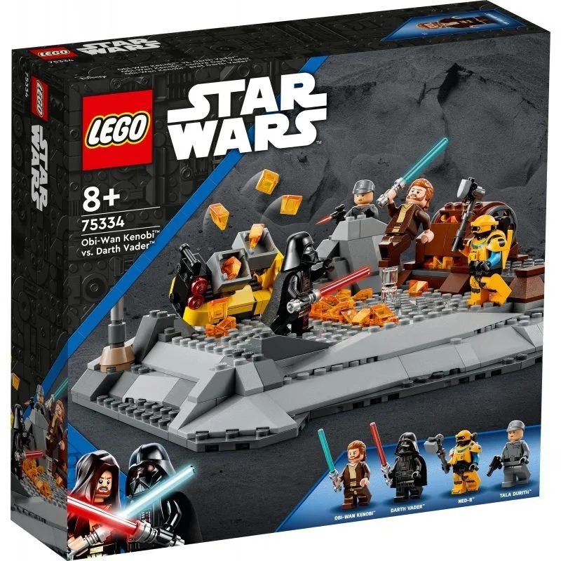Конструктор LEGO Star Wars Оби-Ван Кеноби против Дарта Вейдера, 75334 конструктор lego star wars спасательная капсула дроидов 75136