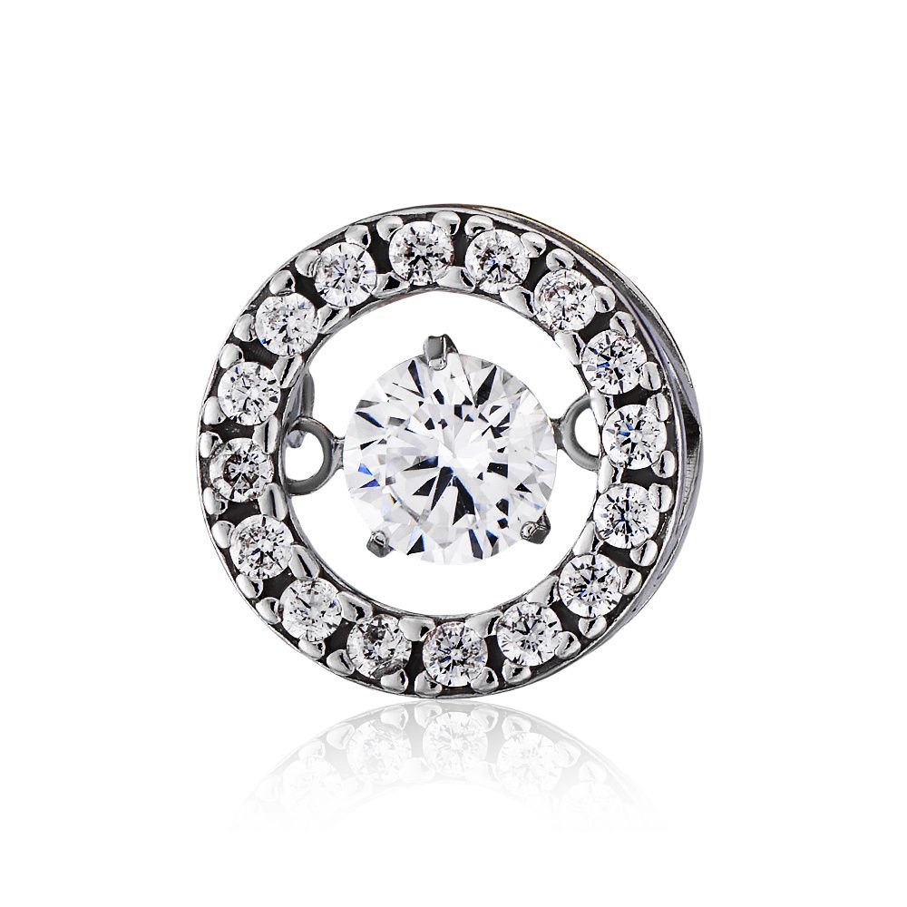 

Бегунок из серебра ЮВЕЛИР КАРАТ 2139127/9, фианит, 2139127/9