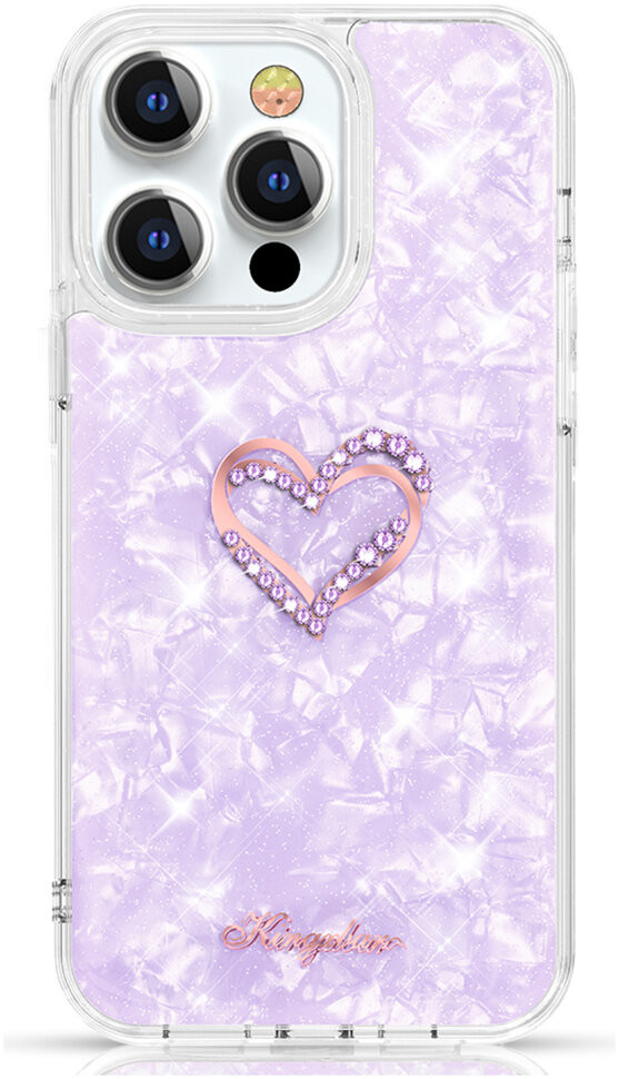 фото Чехол kingxbar epoxy series для iphone 13 pro, цвет фиолетовый (6959003501356)