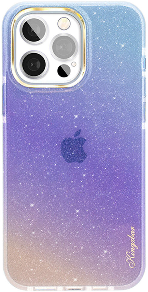 Чехол Kingxbar Ombre series для iPhone 13 Pro Max, цвет Голубой/Фиолетовый (6959003501547)