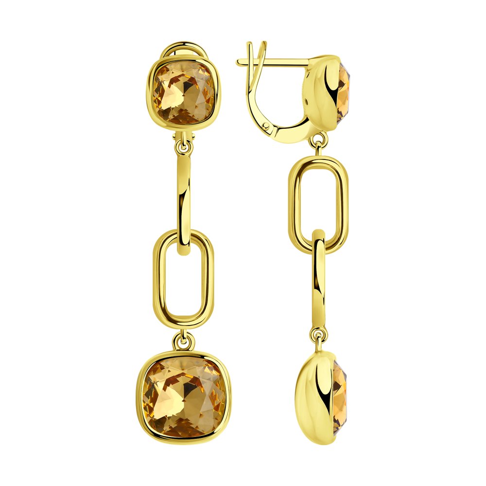 

Серьги женские из серебра SOKOLOV 93021000, фианит, 93021000