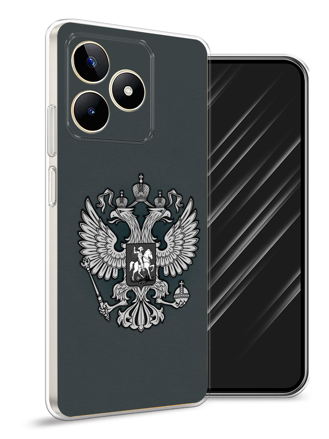 

Чехол Awog на Realme C53/C51/Note 50 "Герб России серый", 2516050-1