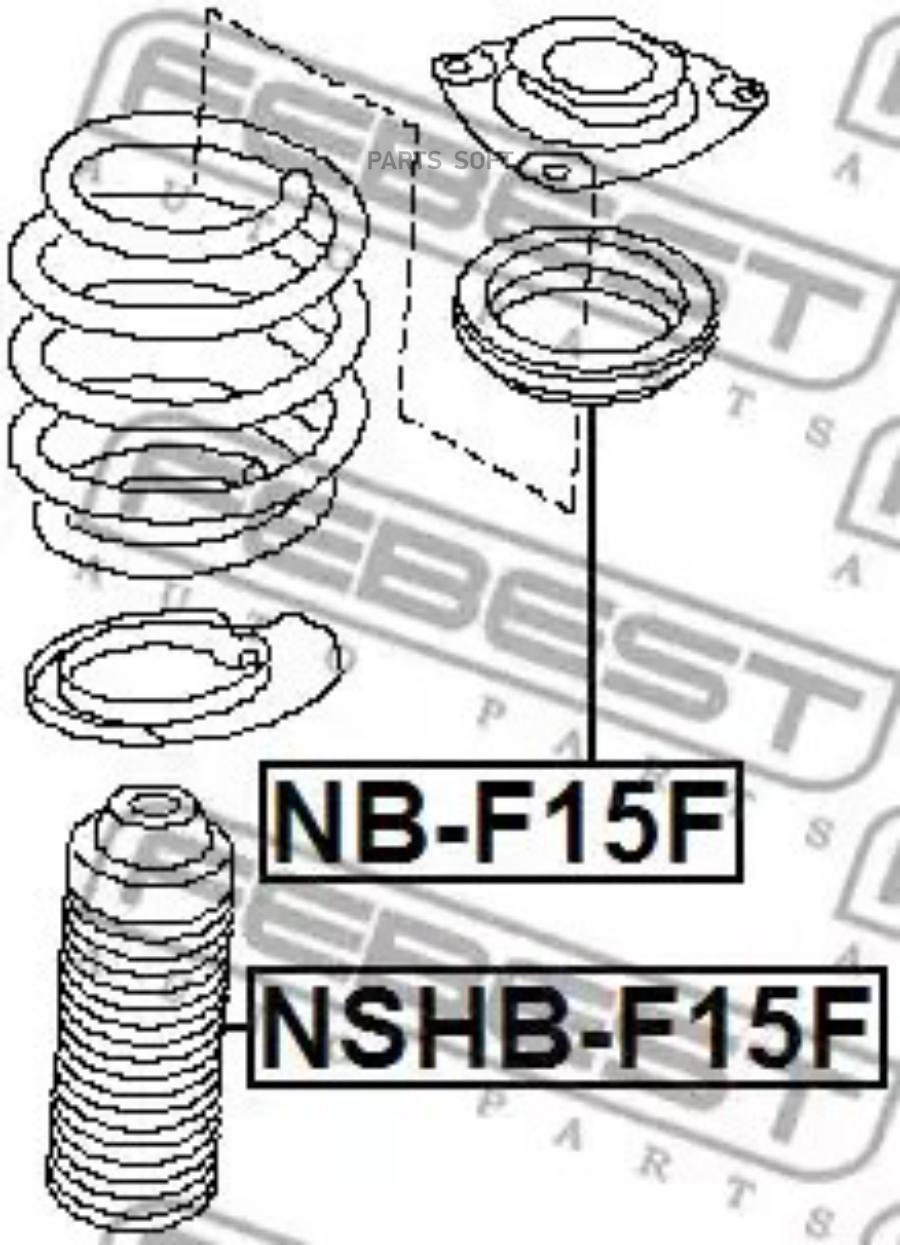 

Подшипник опоры переднего амортизатора NB-F15F