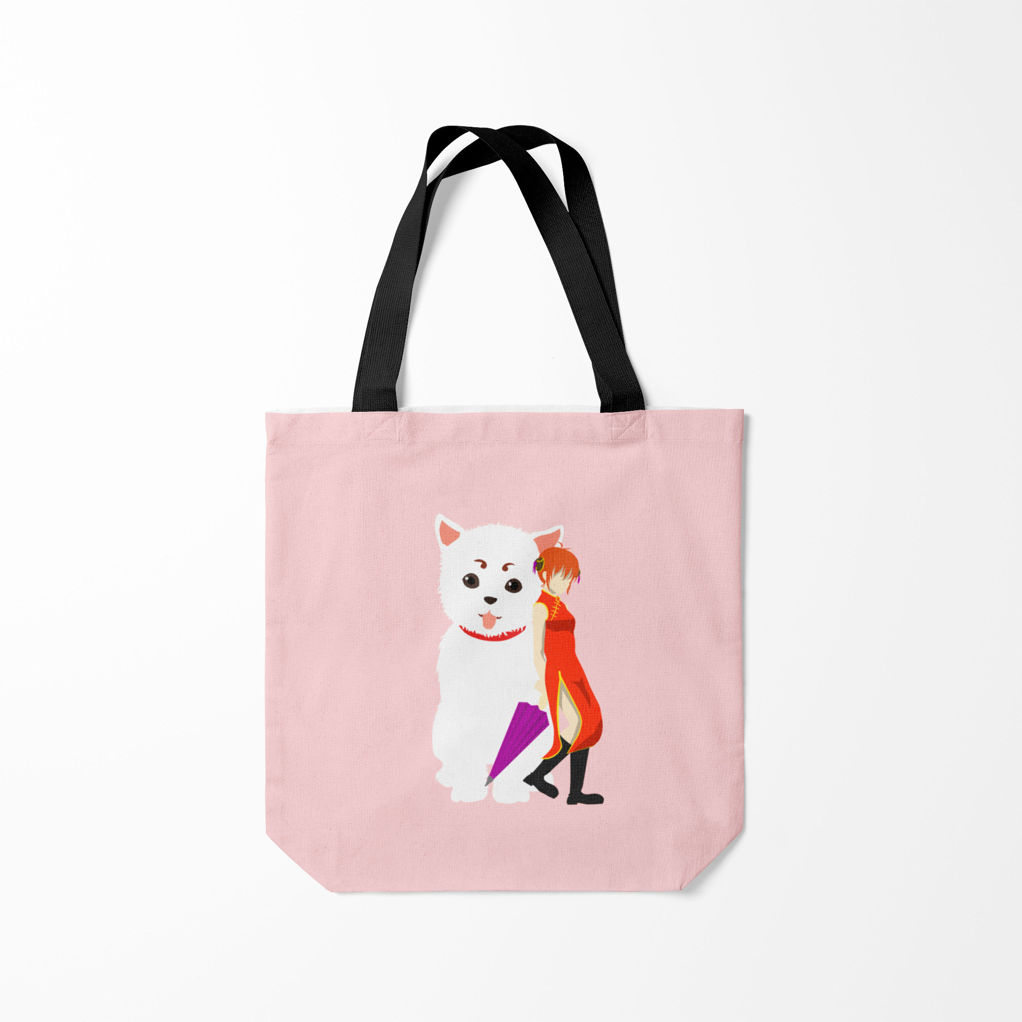 

Сумка шoппер унисекс Burnettie Кот Гинтама, розовый, Кот Гинтама