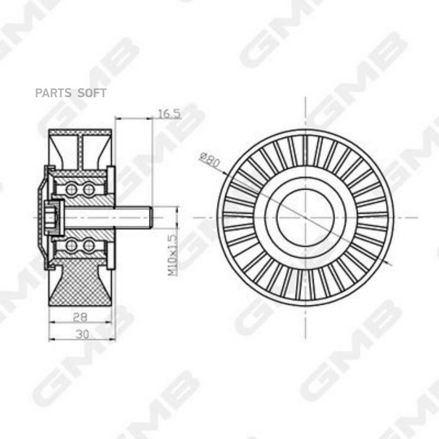 

Ролик GMB GTC0690