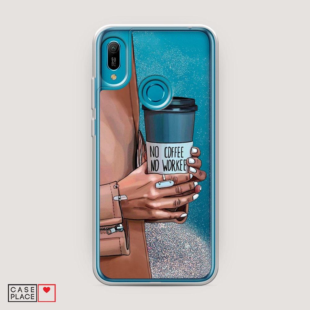 

Чехол Awog на Huawei Y6 2019/Honor 8a/8a Pro/Y6s "No coffee", Разноцветный, 68691-1