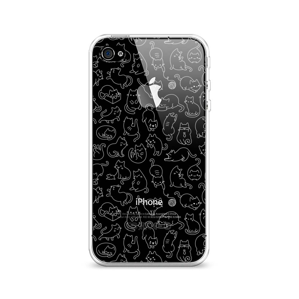 

Чехол Awog на Apple iPhone 4 / Айфон 4 "Шкодливые котики", Разноцветный, 10150-2