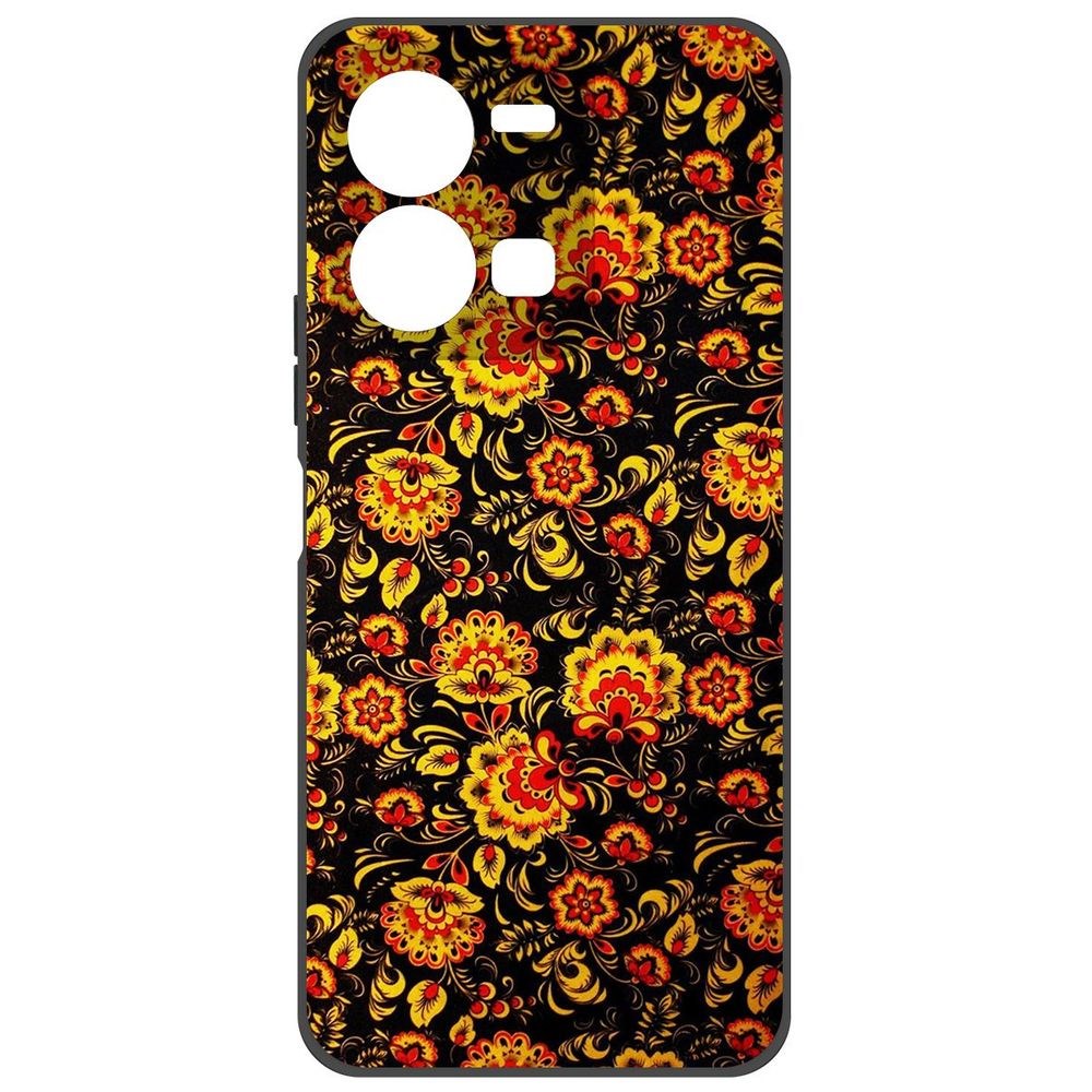 Чехол-накладка Krutoff Soft Case Хохлома для Vivo Y35