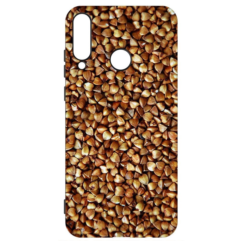 

Чехол-накладка Krutoff Soft Case Гречка для Huawei Y6P, Черный