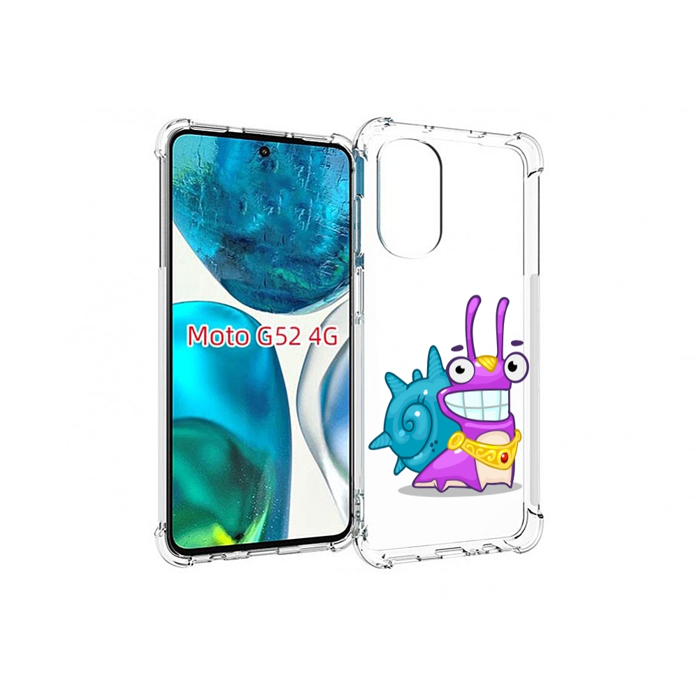 

Чехол MyPads улитка-принц для Motorola Moto G82 / Moto G52, Прозрачный, Tocco