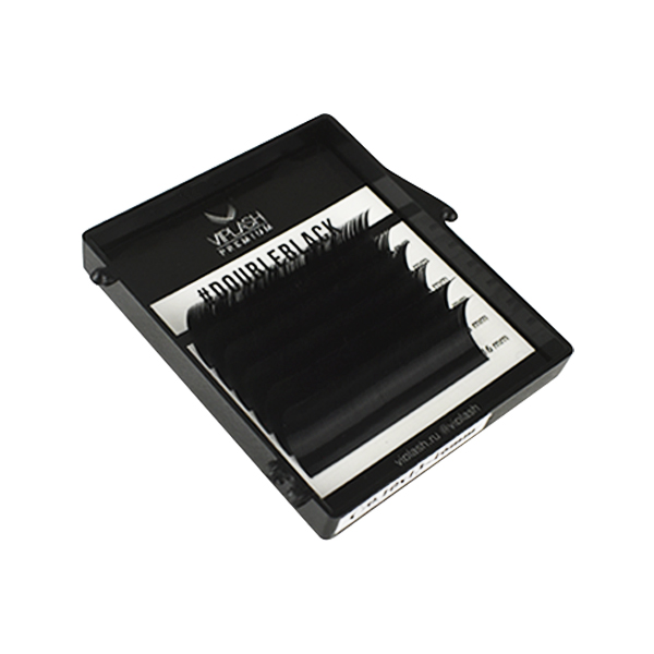 

Ресницы Viplash Double Black 6 линий микс L 0.07 6/7/8 мм