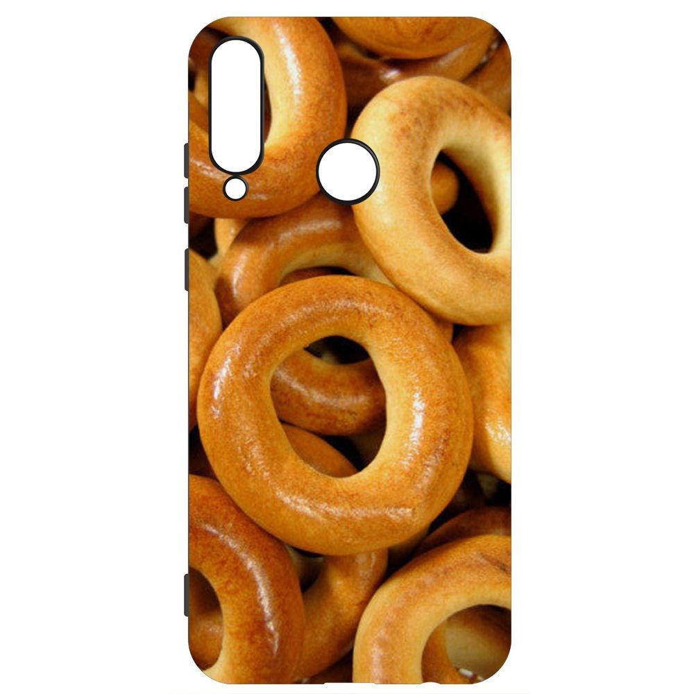 

Чехол-накладка Krutoff Soft Case Сушки для Huawei Y6P, Черный