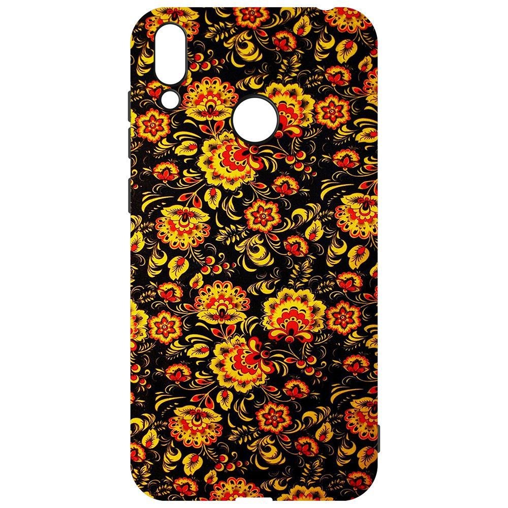 Чехол-накладка Krutoff Soft Case Хохлома для Huawei Y7 (2019)
