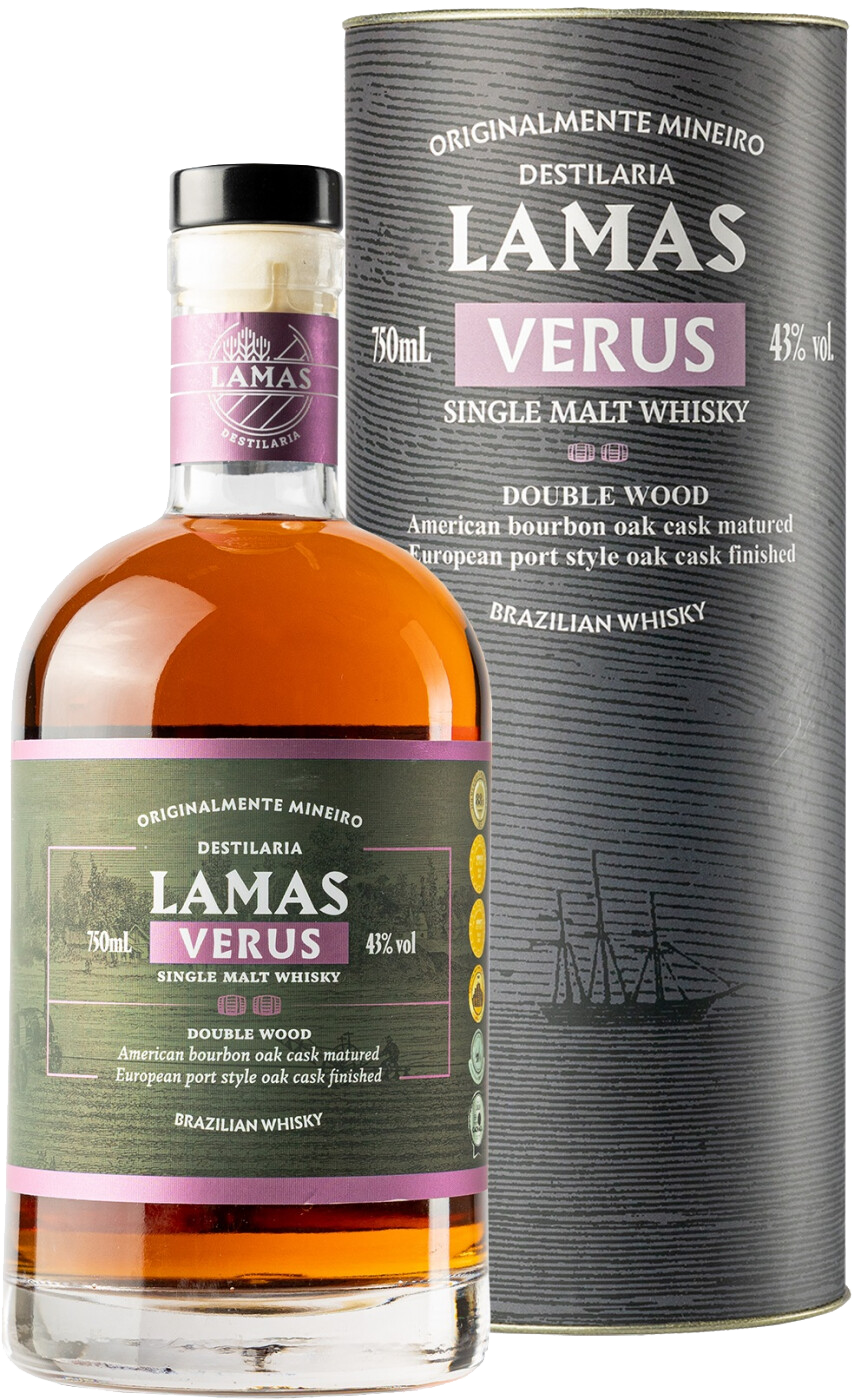 

Виски солодовый Lamas Destilaria Lamas Verus Double Wood Single Malt Whisky 43% 0,75л