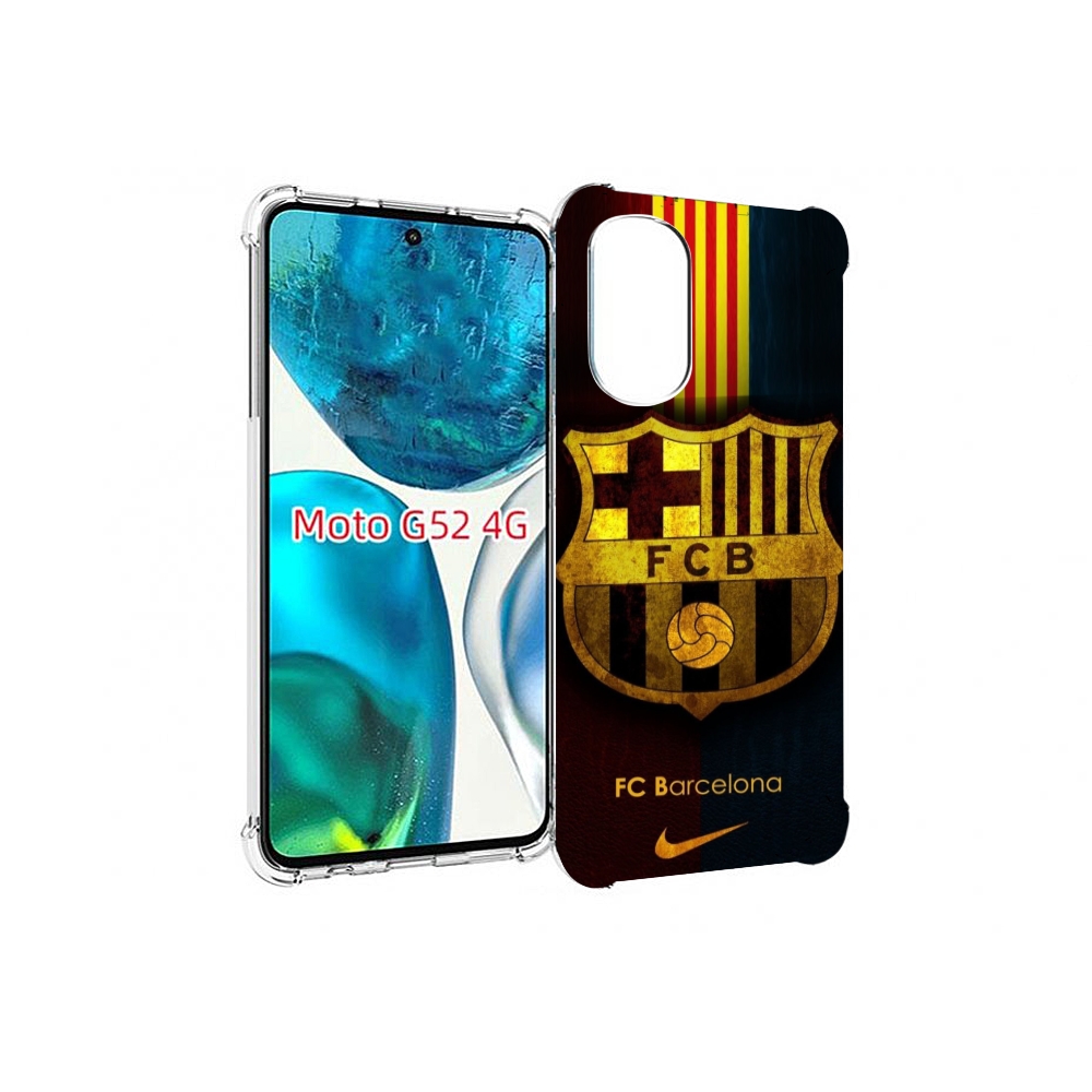 

Чехол MyPads фк барселона мужской для Motorola Moto G82 / Moto G52, Прозрачный, Tocco