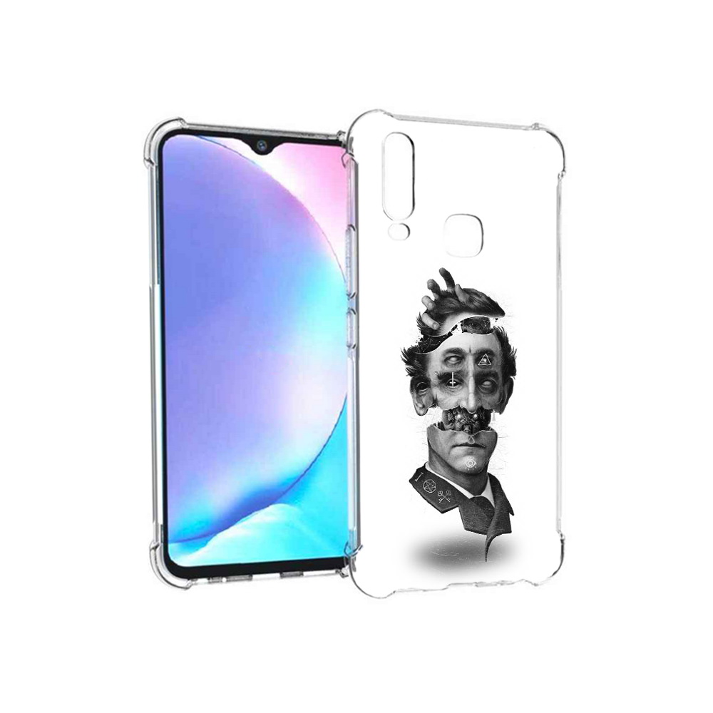 

Чехол MyPads Tocco для Vivo Y17 страшное лицо абстракция (PT136369.382.628), Tocco