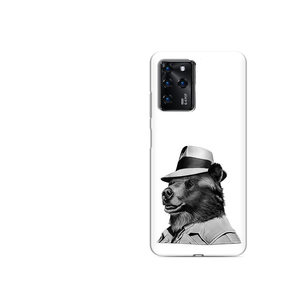 Чехол MyPads Tocco для ZTE Blade V30 Vita медведь в шляпе (PT224728.460.465)
