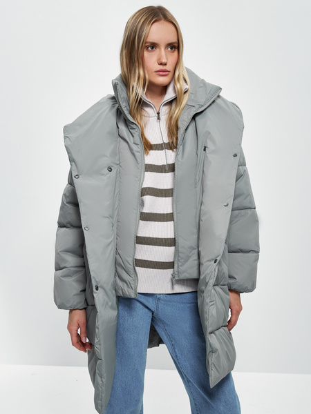 

Пальто женское ZARINA 2461435135 зеленое XS, 2461435135