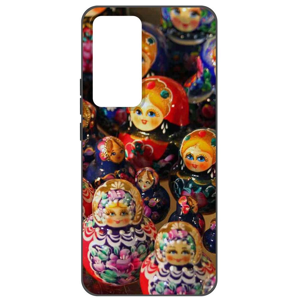 

Чехол-накладка Krutoff Soft Case Матрешка для Xiaomi 12T, Черный