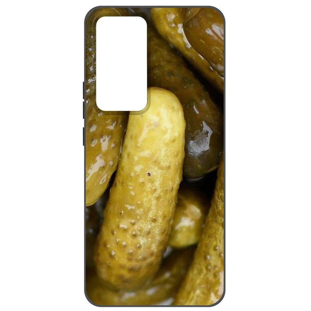 

Чехол-накладка Krutoff Soft Case Огурчики для Xiaomi 12T, Черный