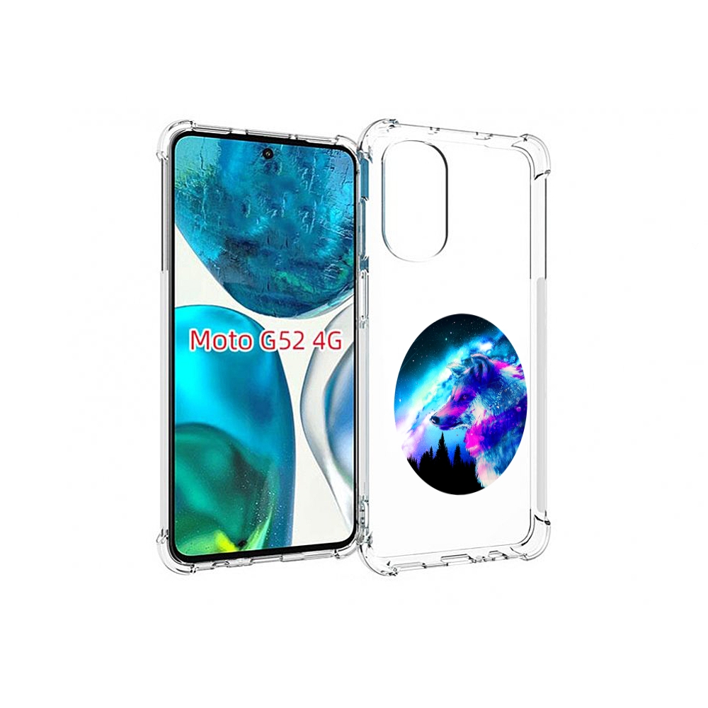 

Чехол MyPads голубой волк для Motorola Moto G82 / Moto G52, Прозрачный, Tocco