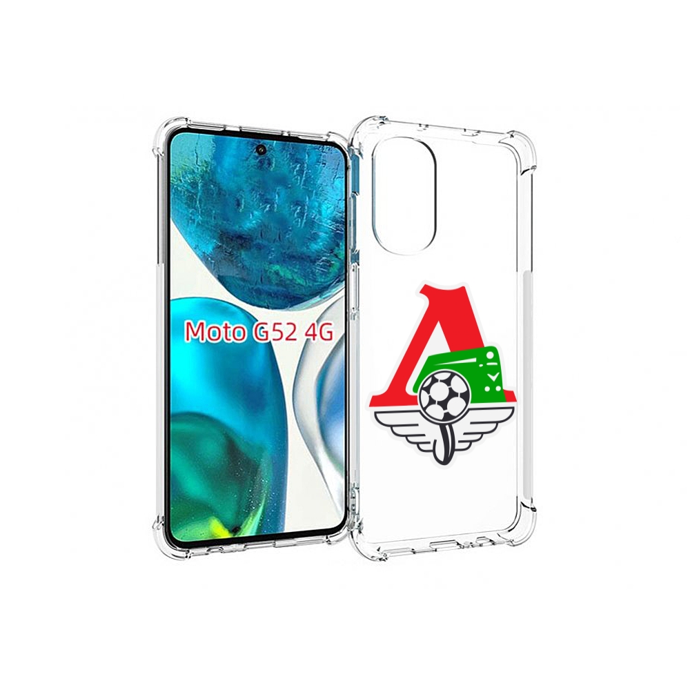 

Чехол MyPads фк локомотив москва мужской для Motorola Moto G82 / Moto G52, Прозрачный, Tocco