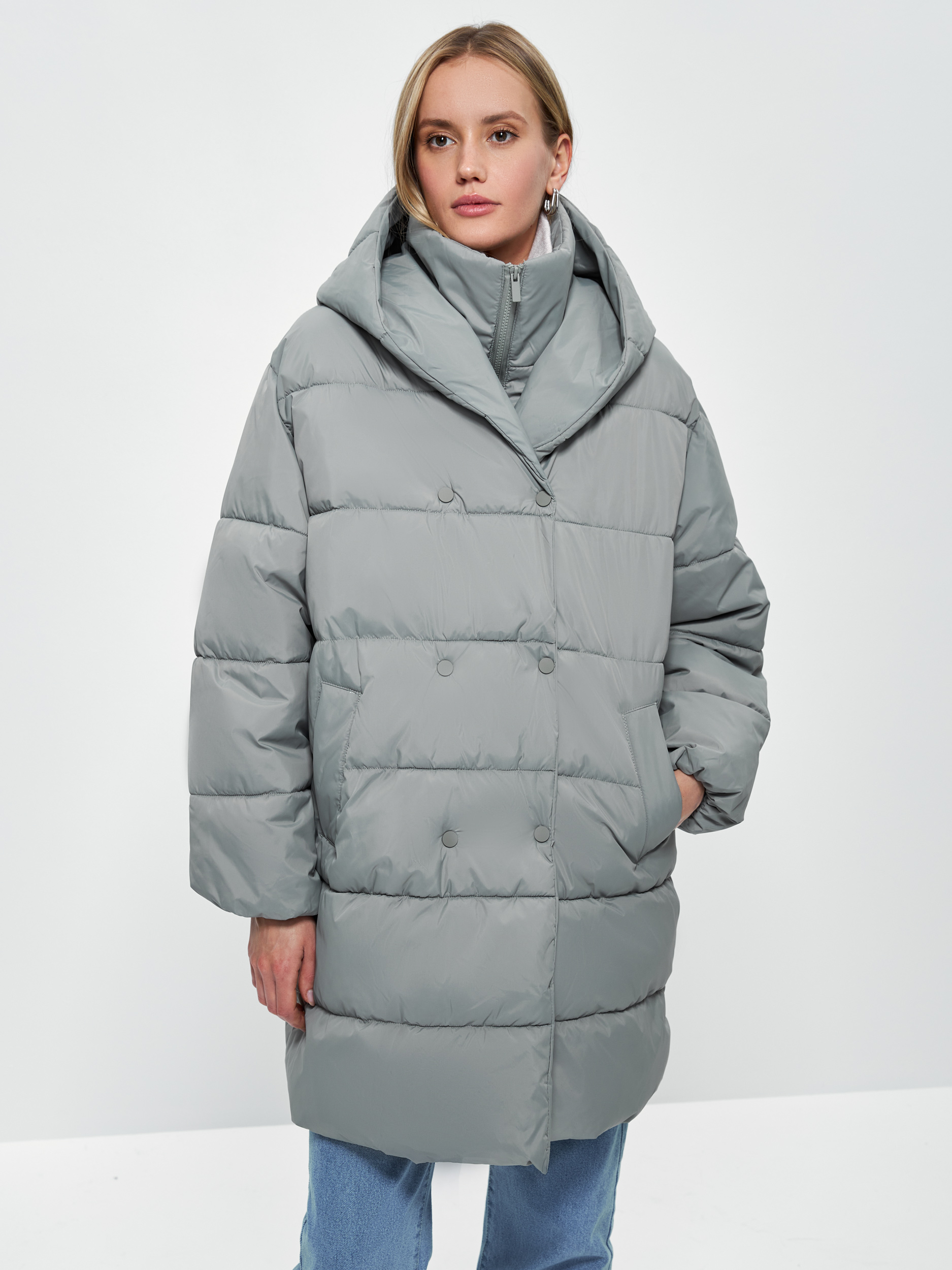 

Пальто женское ZARINA 2461435135 зеленое 2XL, 2461435135
