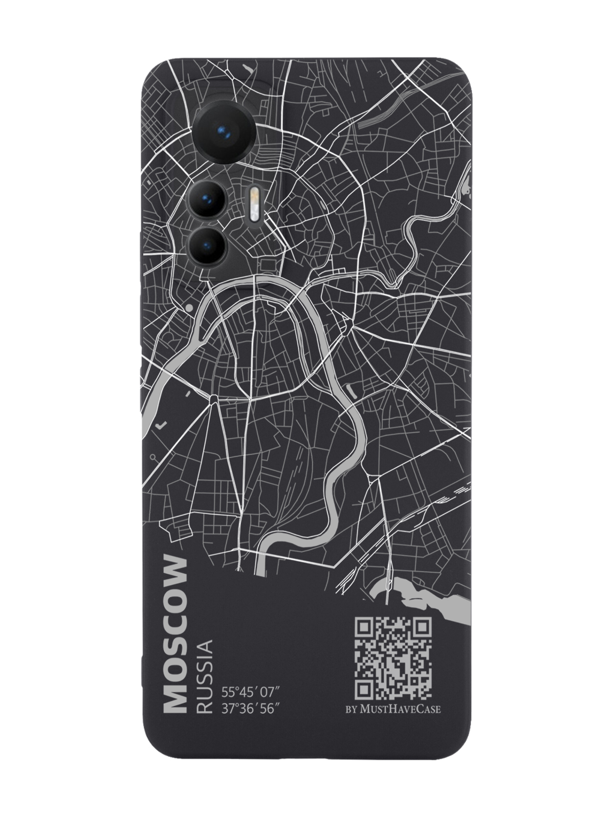 

Чехол MustHaveCase для Xiaomi 12 Lite Карта Москвы черный, Серый;черный