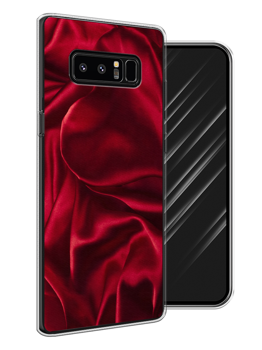 

Чехол Awog на Samsung Galaxy Note 8 "Текстура красный шелк", 25250-3