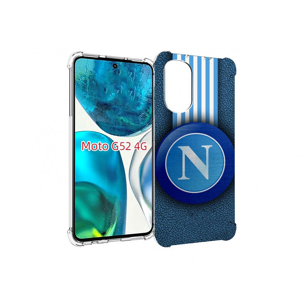 

Чехол MyPads фк наполи мужской для Motorola Moto G82 / Moto G52, Прозрачный, Tocco