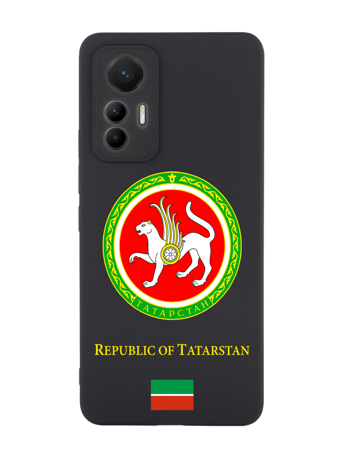 

Чехол SignumCase для Xiaomi 12 Lite Герб Татарстана черный, Разноцветный