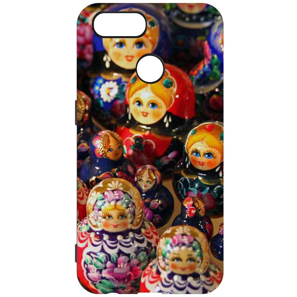 

Чехол-накладка Krutoff Soft Case Матрешка для Oppo A12