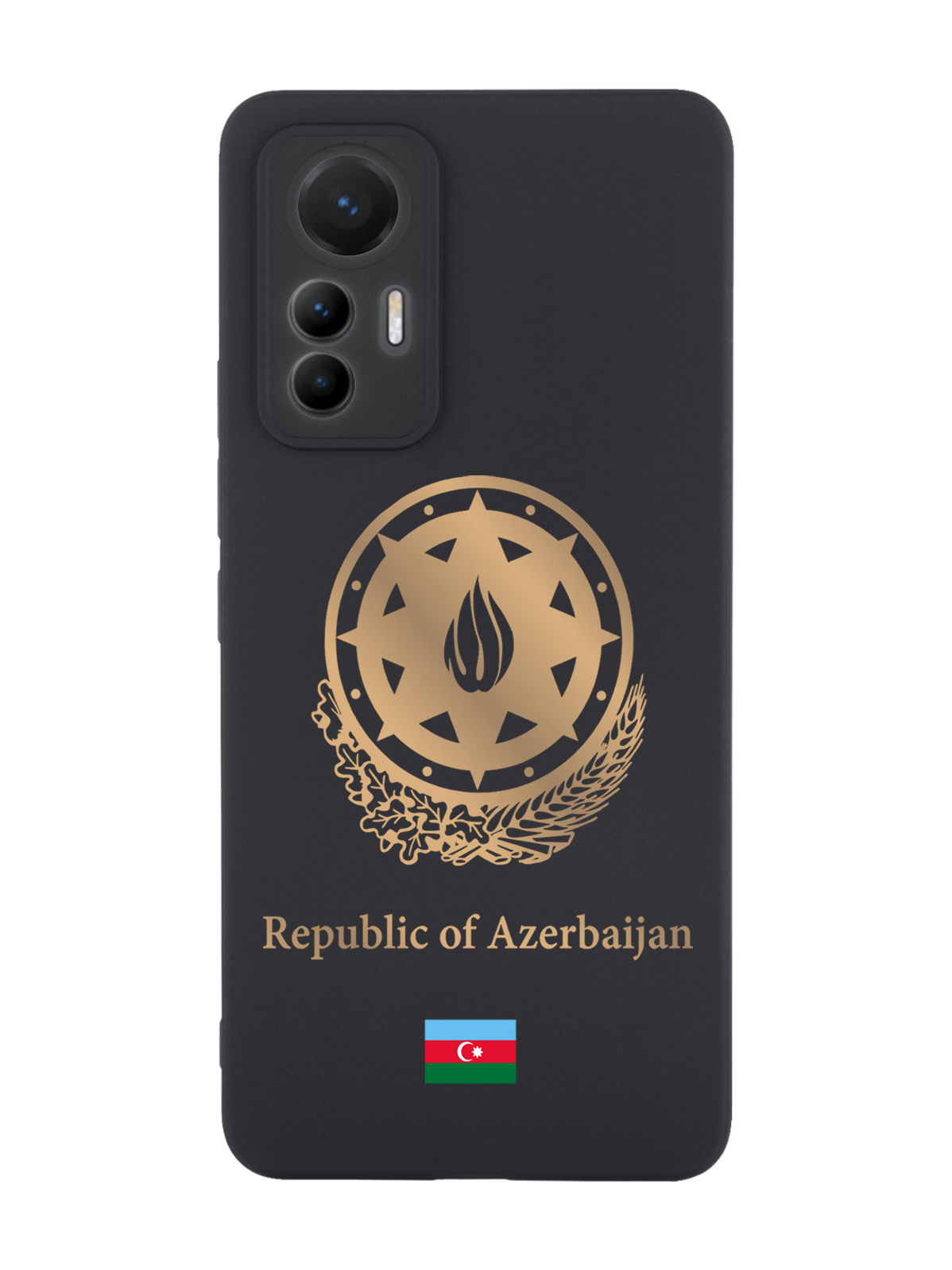 

Чехол SignumCase для Xiaomi 12 Lite Золотой Герб Азербайджана черный, Золотистый;черный