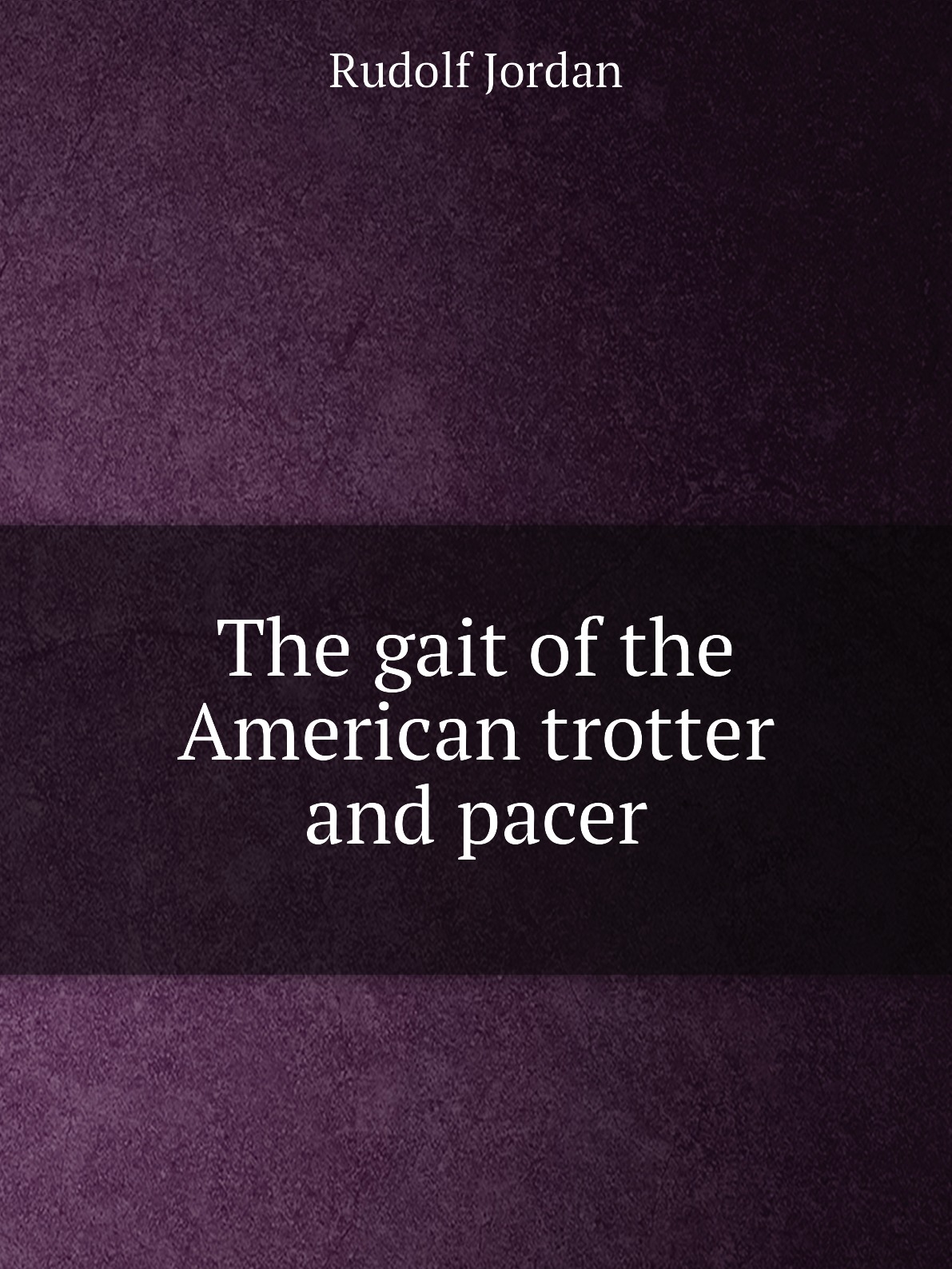 

The gait of the American trotter and pacer