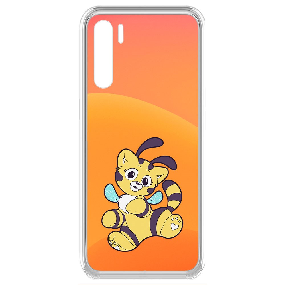 

Чехол-накладка Krutoff Clear Case Хаги Ваги - Кошка-Пчёлка для Oppo Reno3 international