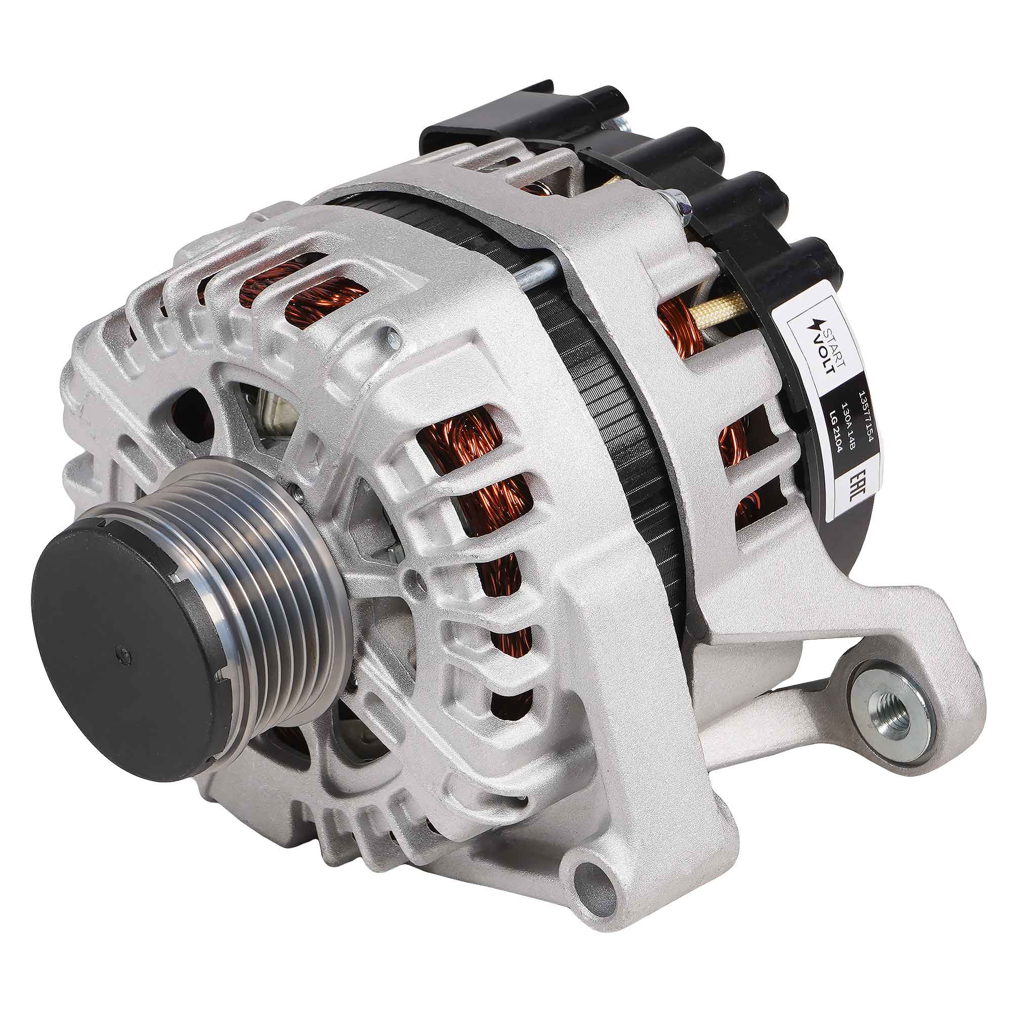 

Генератор Opel Astra J (10-)/Mokka (13-) 1.4T 130A StartVOLT LG 2104