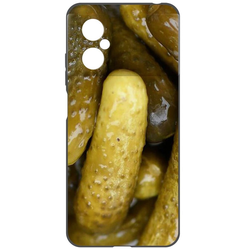 

Чехол-накладка Krutoff Soft Case Огурчики для Poco M4 5G, Черный