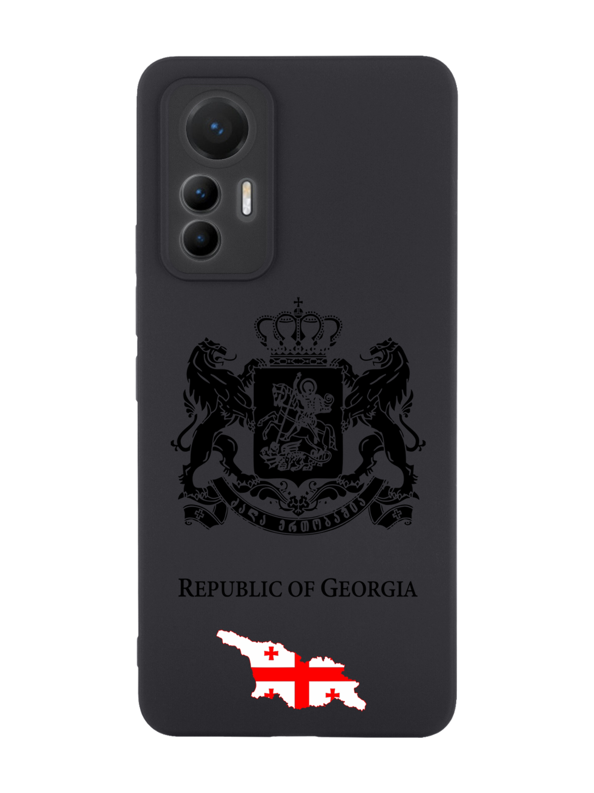 

Чехол SignumCase для Xiaomi 12 Lite Черный лаковый Герб Грузии черный
