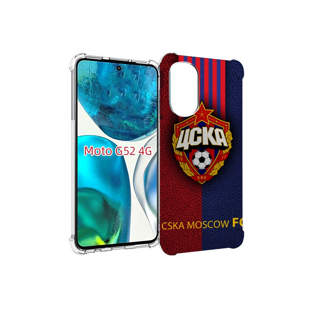 

Чехол MyPads фк цска для Motorola Moto G82 / Moto G52, Прозрачный, Tocco