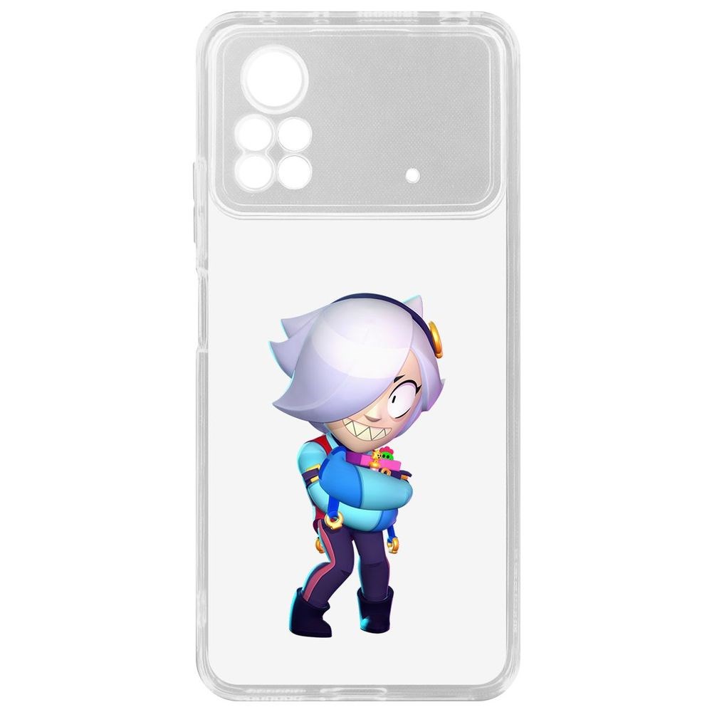 

Чехол-накладка Brawl Stars-Колетт для Poco X4 Pro 5G, Прозрачный