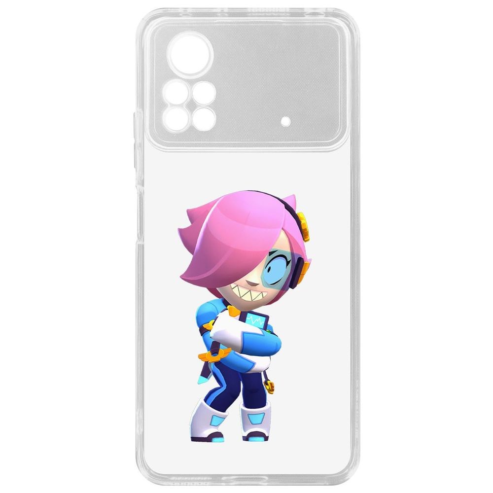 

Чехол-накладка Brawl Stars-Колетт Навигатор для Poco X4 Pro 5G, Прозрачный