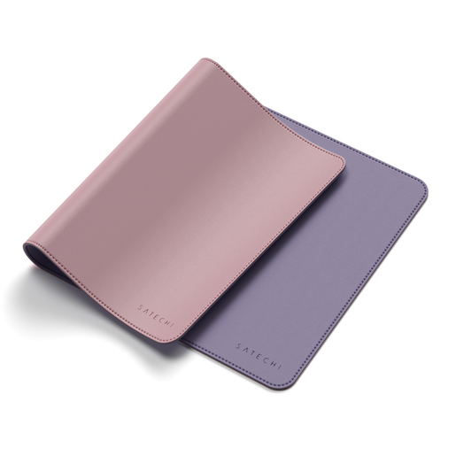 фото Коврик для мыши satechi dual side eco-leather deskmate. цвет: розовый/фиолетовый