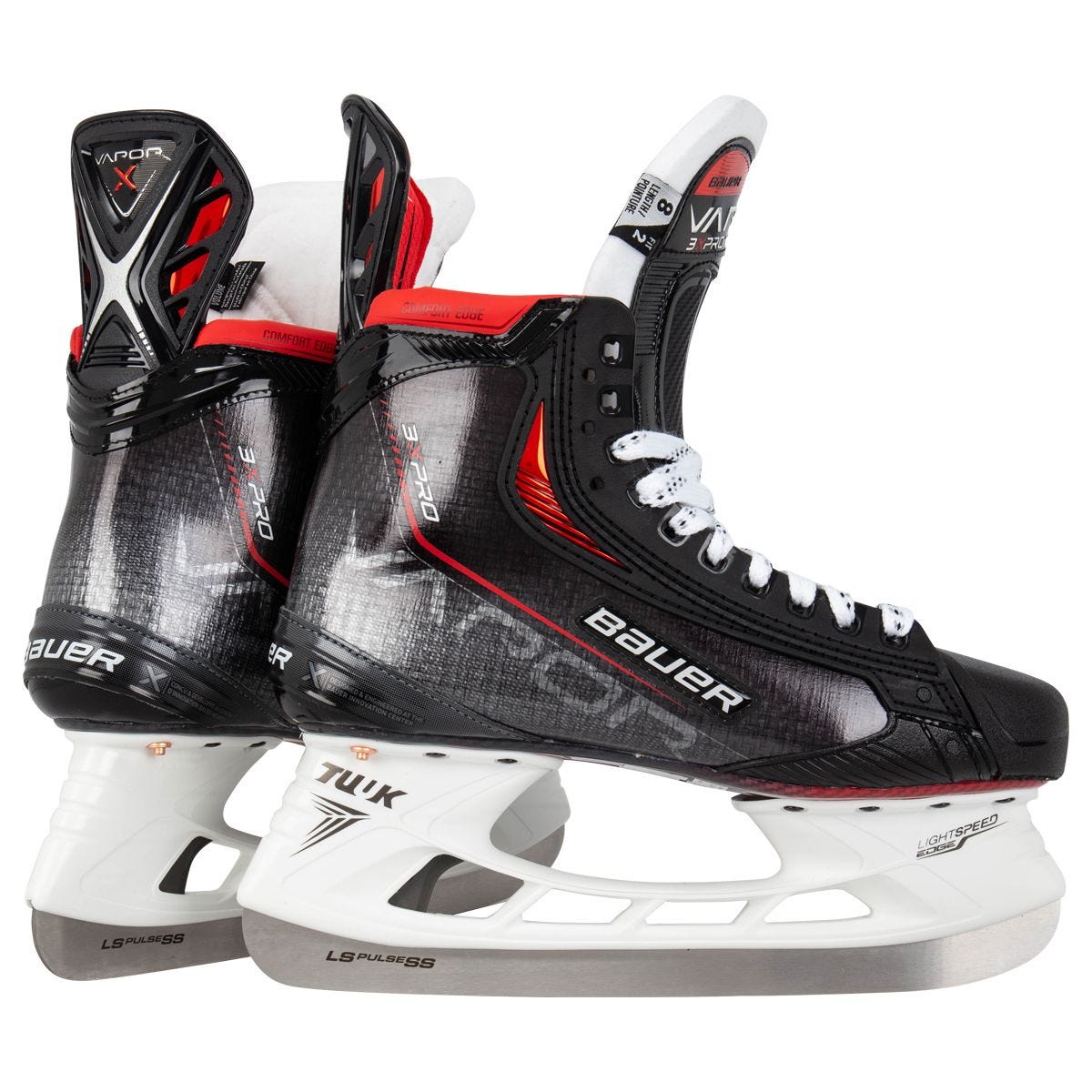 Коньки хоккейные Bauer 3X PRO INT черный/красный/серый 36.5