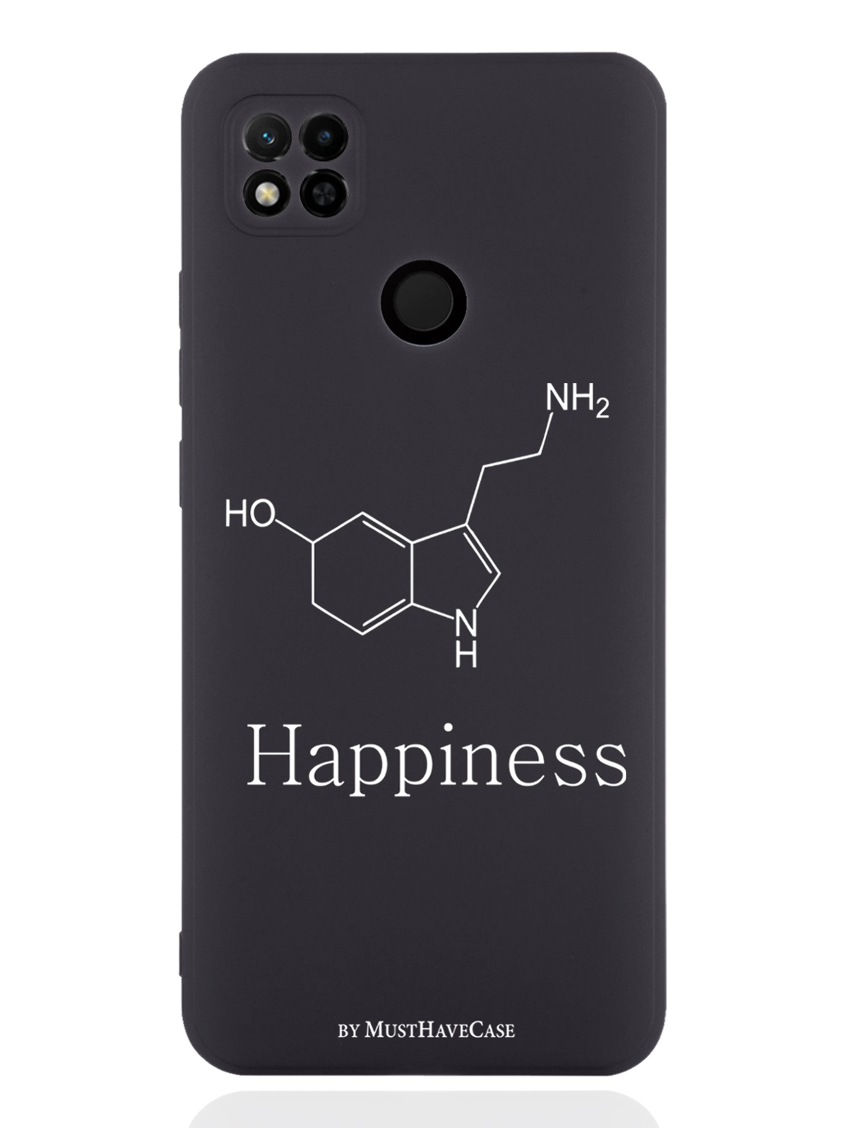 

Чехол MustHaveCase для Xiaomi Redmi 10A Молекула счастья черный, Черный;белый