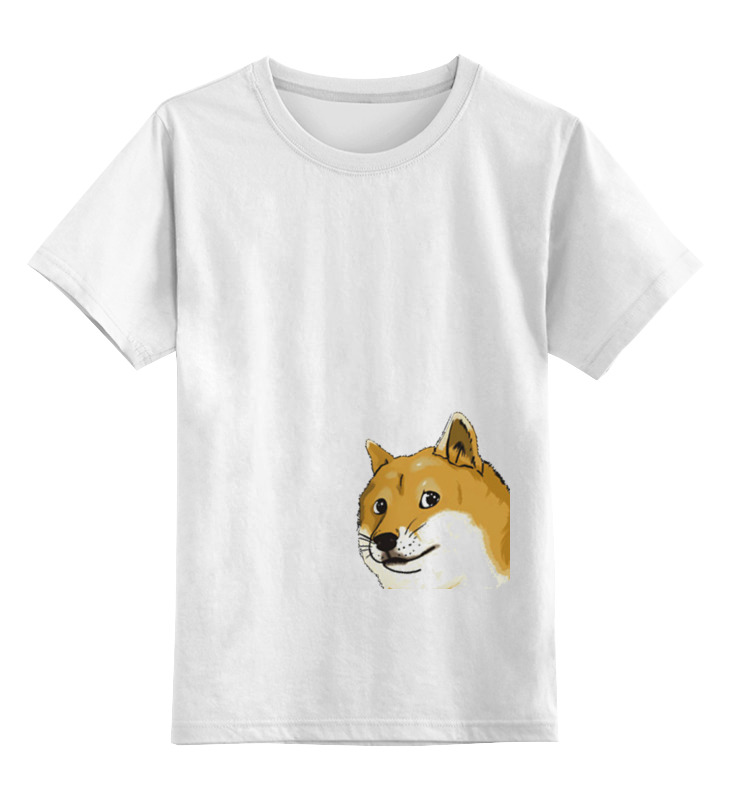 

Детская футболка классическая Printio Doge wow!, р. 164, Белый, 0000000659675